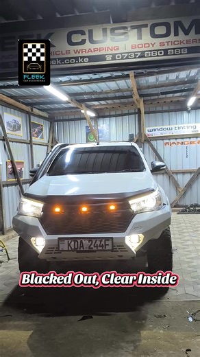 Heat out. Style in. 🔥 Premium black window tint installed to perfection. @Fleek Cars Privacy ✔ Style ✔ Heat protection ✔ This Hilux just leveled up 😎 ☎️ Check bio For more info ☝️ 📍 Lumumba drive, Roysambu Behide Shell 📍MSP Plaza, Kirinyaga road CBD, 1st floor . #fleekcaraccessories #windowtinting #cartinting #toyotahilux #trending