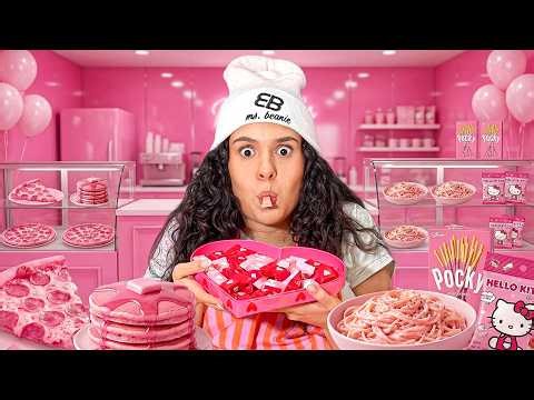 EATING ONLY PINK FOODS FOR 24 HOURS!