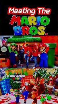 MEETING MARIO & LUIGI AT SUPER NINTENDO WORLD! #Mario #Luigi #SuperNintendoWorld #EpicUniverse
