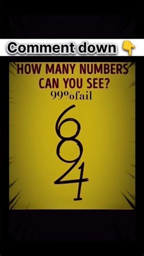 😤How Many Number Can you See??💯🙏🔥🧠😤 #mindset #memes #masteringdiscipline #motivation #brain #games
