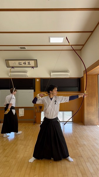 【弓道】 大会前日 矢の方向に伸び続けましょう。 #弓道部 #弓道大会 #弓道 #kyudo
