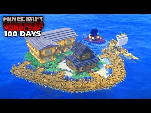 Surviving 100 Days STRANDED on an ISLAND in Minecraft