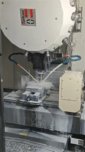 4 Axis Machining Ring Parts After Turning #cnc #4axiscnc #cncfactory