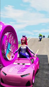Funny Cars VS Stubborn BOLLARD BARBIE Crash in BeamNG.drive #30