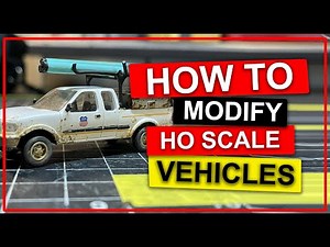 How to Modify HO Scale Vehicles / HO Scale Utility Truck / Modifying Scale Model Cars
