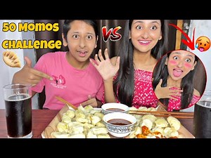 50 Momos Eating Challenge *gone wrong | The Brown Siblings |