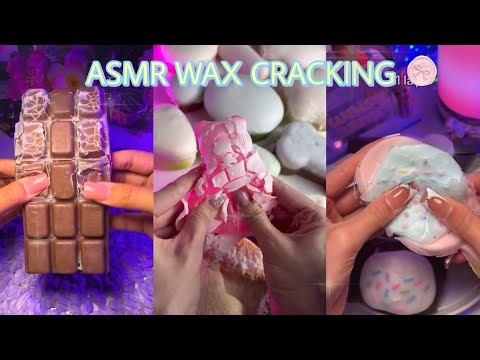 ASMR wax cracking compilation | For sleep/studying (no talking) part 1
