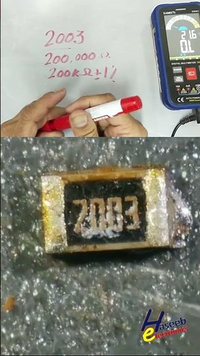 2003 SMD Code Resistor Explained | 200KΩ Precision Resistor #Shorts