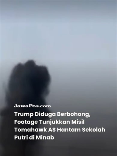 Dilansir dari The New York Times, Senin (9/3), sebuah video baru memperkuat dugaan bahwa misil jelajah Tomahawk milik Amerika Serikat kemungkinan besar menjadi penyebab hancurnya sebuah sekolah dasar di Minab, Iran, yang menewaskan 175 orang yang sebagian besar anak-anak. Video yang pertama kali diunggah oleh kantor berita Iran Mehr News itu kemudian diverifikasi oleh tim visual investigasi The New York Times. Rekaman tersebut menunjukkan sebuah misil Tomahawk menghantam pangkalan angkatan laut 