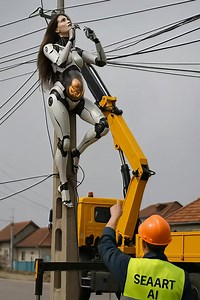 201K views · 647 reactions | Robot at work, as an electrician, she fixes wires #robotchallenge #hu... | Future Technology News York | Facebook