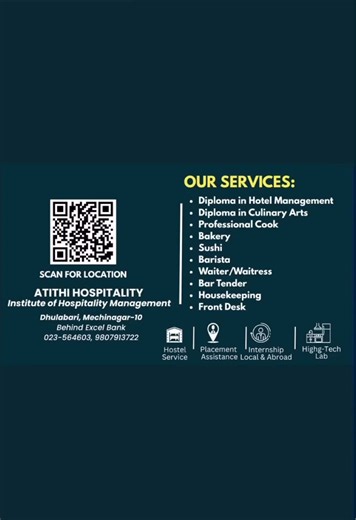 Admissions open for new session….#dhm#diplomainhotelmanagement #diplomainculinaryarts #cook #bakery @AIHM- Atithi Hotel Training