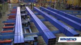 A 70-million-dollar investment, complete with robots - BlueScope has officially opened its pipe and tube mill, a state of the art facility - signifying the steel giant's aim to develop and modernise. BlueScope Australia | Orrcon Steel #WINNews | Channel 8 & 80 (HD) Weeknights from 5:30pm | WIN News Illawarra