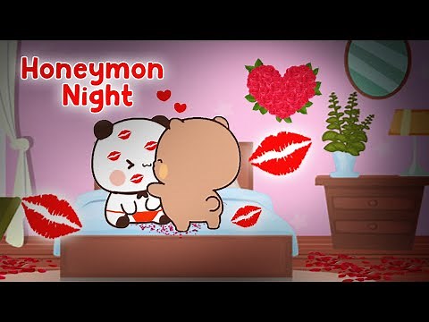 #BDC25 ▶Bubu Dudu Honeymoon NIGHT 😘👄😱 | BUBU DUDU Cuties | Bubu Dudu Cartoon | peachgoma | bubududu