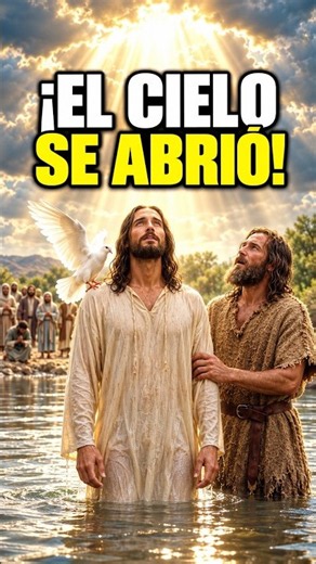 ¡EL CIELO SE ABRIÓ DURANTE EL BAUTISMO DE JESÚS! 🕊️🙏