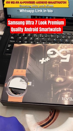 Unboxing Best 5G AI-POWERED Android Smartwatch 2026 | Samsung Ultra 7 Look | #Galaxywstchultra