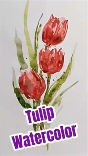 How to Paint Realistic Tulips in Watercolor
