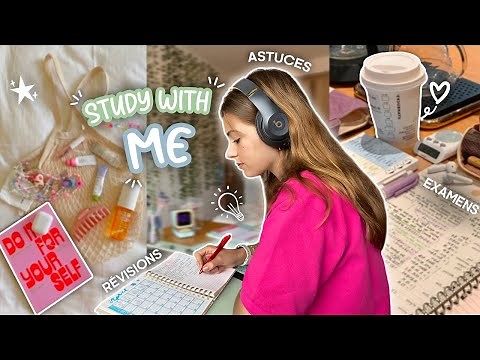 STUDY WITH ME -vlog revisions, routine, astuces bonnes notes, organisation
