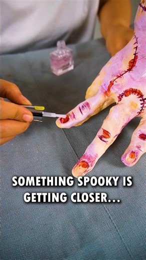 Haunted Ceramic Hand Light 👻🎃 | Halloween Special #clay #ceramics #halloween #diy #wednesday