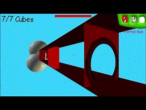 this has Portal Gun? | Baldi's Basics In Science And Testing (Portal 2 Mod) [Baldi's Basics Mod]