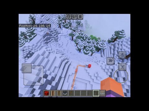 Christmas forest redstone rollercoaster - Minecraft Pocket Edition 1.21