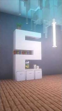 minecraft how to build a modern shelf 2025 #mctutorial #minecraft #modernshelf #modernhouse2025