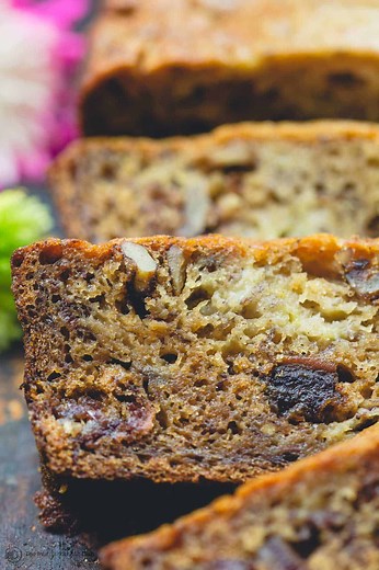 Banana Walnut Bread | The Mediterranean Dish