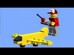 LEGO PLANE TUTORIAL - how to build a LEGO mini plane