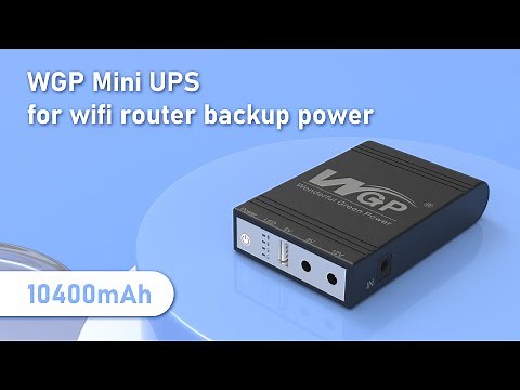 WGP mini ups for wifi router backup power | 10400mAh MINI DC UPS