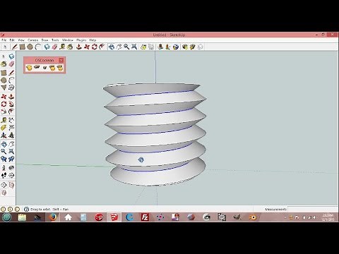 Simple Screw Thread In SketchUp With Drawhelix13 Plugin