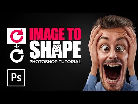 1 MINUTE : How To Convert Image Layer Into Shape In Photoshop | Photoshop Tutorial | Easy and Quick