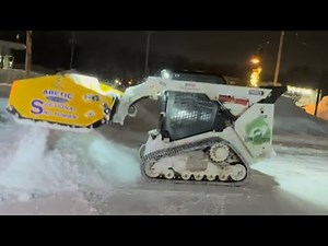 PLOWING 9” OF SNOW WITH 10’ ARCTIC SECTIONAL PLOW!! ‪@ArcticSnowProducts‬ ‪@ZieglerCAT‬