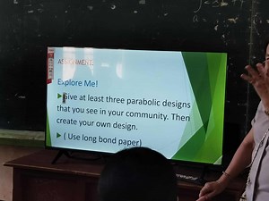 Explore Me!Give at least three parabolic designs that you see... | Filo