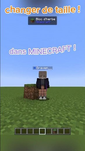 LE SAVIEZ-VOUS ? Changer de taille sur Minecraft JAVA (pas avant 1.20.5) #minecraft #commands #cubes
