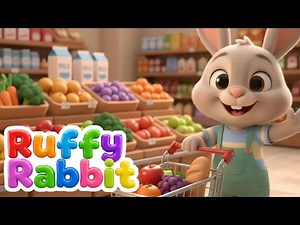 Shopping Day Song! Fun & Learning with Ruffy Rabbit