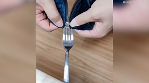 Incredible trick to fix a zip which is blowing people's minds