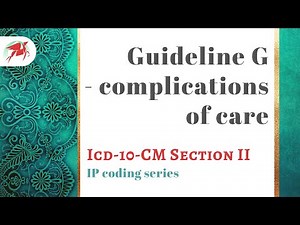 Complications of surgery ICD-10-CM guidelines for inpatient