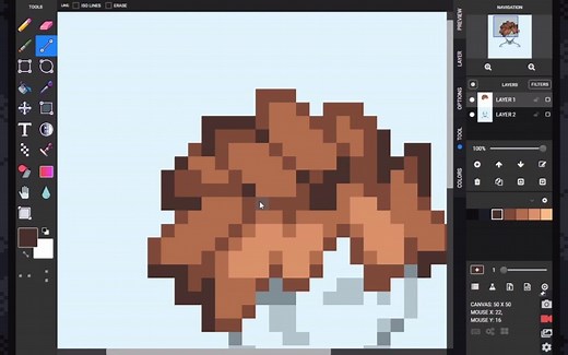 像素画教程之头发 Pixel-art tutorial _ How to draw Hair!