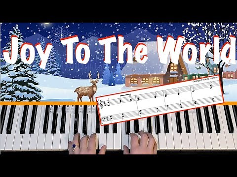 JOY TO THE WORLD - Handel Piano Tutorial [sheet music]