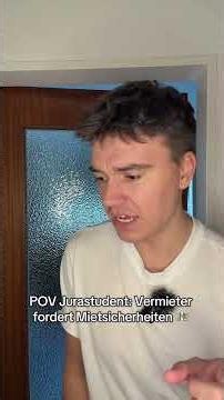 POV: Law student when the landlord wants a security deposit #pov #lawstudent #comedy