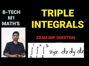 B-TECH|M1|TRIPLE INTEGRALS|EXAM POINT QUESTION #tripleintegral #btechmaths #btechmaths #m1