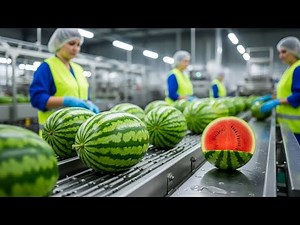 Watermelon Factory Process | How Millions of Watermelons Are Handled Daily