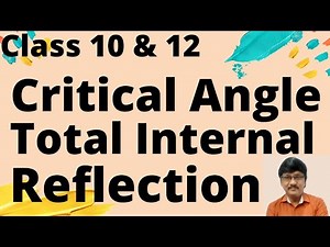 Critical Angle & Total Internal Reflection - Class 10 & 12 || Physics Concepts By Ali Sir ||