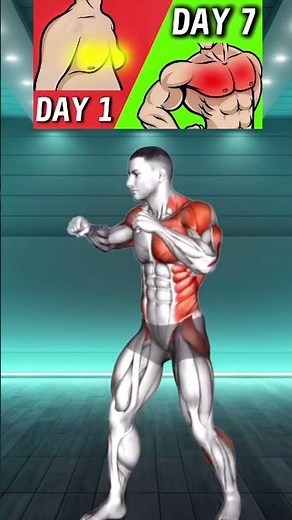 DESTROY Man Boobs FAST ➜ 10 MIN Fat Burning Chest Routine! 💪💪💪 #exercise #motivation