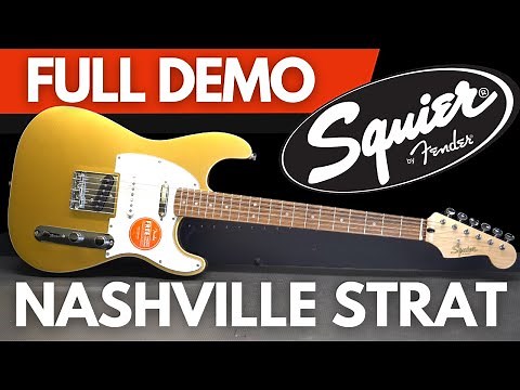 Squier Paranormal NASHVILLE STRATOCASTER Full Demo