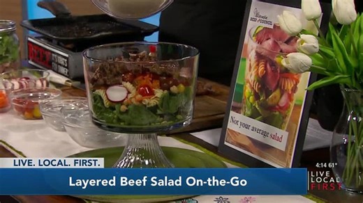 Layered beef salad a perfectly portable healthy meal | Haystack News