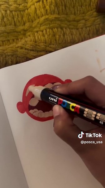 “POSCA is one of my go-to brands for paint markers and I have been using them for years! They’re reliable, opaque and smooth. Wherever I go to paint, my POSCA pens come with me.: I’ve always been inspired by bright, vibrant colors as well as exploring character design! And just as I feel inspired, I also hope to inspire others to create freely and expressively. That’s my main motivation for creating right now, is to uplift, encourage and support other artists to do the same.” - @deijxn #POSCA #P