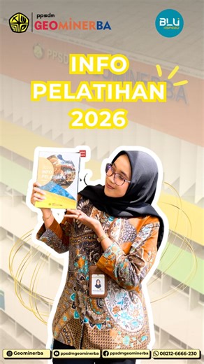 PPSDM Geominerba | Diklat on Instagram: "Hi Geominers! 👋 Bukan spoiler, tapi ini penting 👀 Pelatihan Geominerba 2026 sudah siap jadi bekal upgrade skill kamu! Dari peningkatan kompetensi, keselamatan kerja, sampai penguatan profesionalisme di sektor geologi, mineral, dan batubara semua disiapkan biar kamu makin siap hadapi tantangan industri. Info selengkapnya bisa cek di link ini ya, SEKARANG!! Karena kesempatan baik engga datang dua kali 🚀 bit.ly/Pelatihan2026Geominerba #Geominerba2026 #Upg