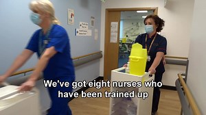 Frontline staff at Morriston Hospital today became the first in Swansea Bay to receive the Covid-19 vaccine. An initial 975 doses of the Pfizer/BioNTech vaccination will be given out this week. The programme will roll out to other hospitals in the weeks ahead, followed by three mass vaccination centres. You can read our full media release here: https://sbuhb.nhs.wales/news/covid-vaccine-news/covid-19-vaccination-roll-out-starts/ | Swansea Bay NHS