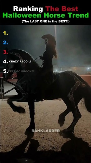 Ranking The Best Halloween Horse Trend 🎃 #shorts