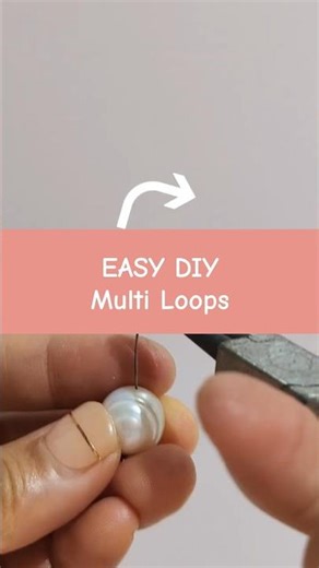 Easy wire wrapping Multi-loops with wire for jewelry How to make jewelry at home for beginners